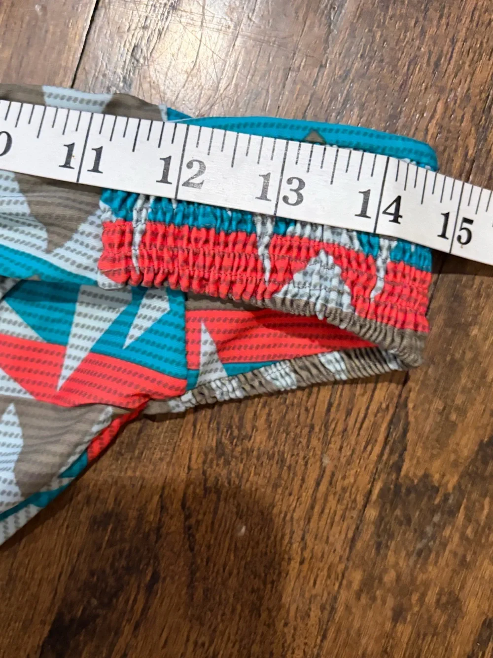 New Tori Praver Swimwear for Scoop Turquoise & Coral Tribal Bikini size large